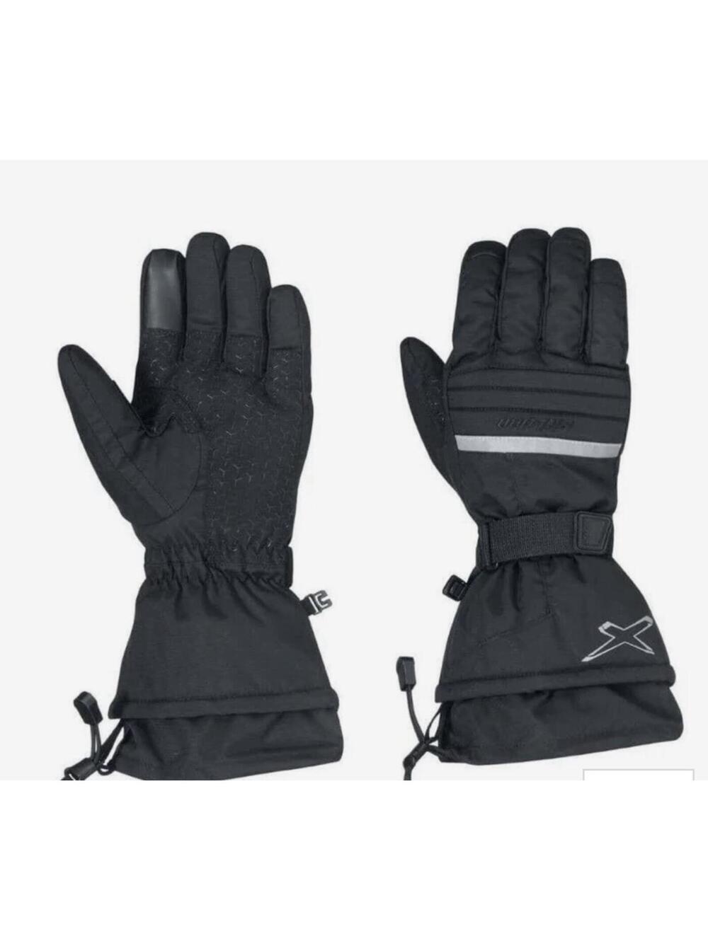 Ski-Doo Men X-Team 3XL Nylon Snowmobile Gloves Water/Windproof Charcoal Grey